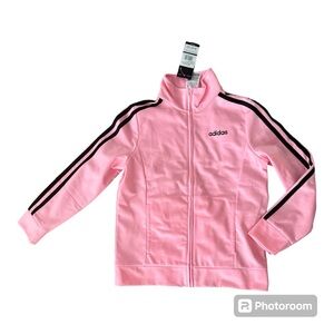 Adidas Girls Zip Front Classic Tricot Jacket